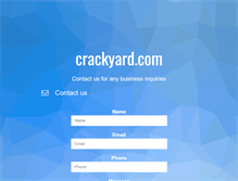Tablet Screenshot of crackyard.com